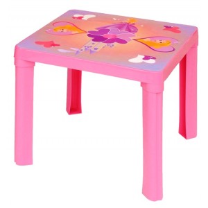 Detský plastový stôl, ružový
